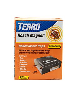 TERRO® Roach Magnet Trap With Exclusive Pheromone Technology 12-Traps