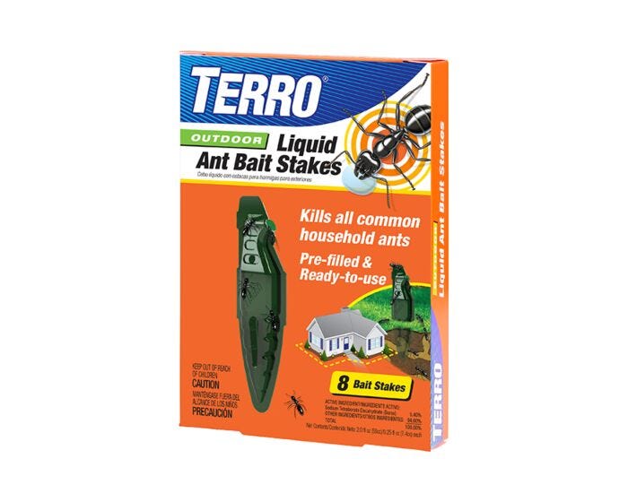 TERRO® Outdoor Liquid Ant Bait Stakes, package