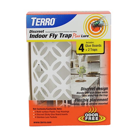 TERRO® Discreet Indoor Fly Trap Plus Luret