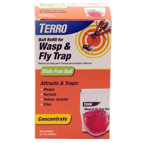 wasp and fly trap plus fruit fly refill