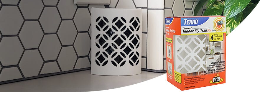 TERRO Discreet Indoor Fly Trap + Lure