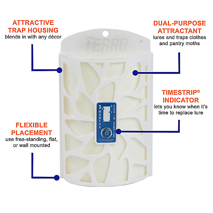 TERRO Closet and Pantry Moth Indoor Insect Trap in the Insect Traps  department at